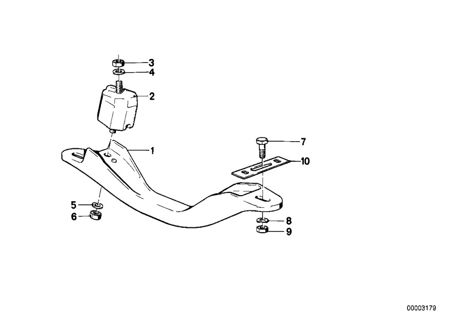 Diagram Gearbox suspension for your 2016 BMW 328d   