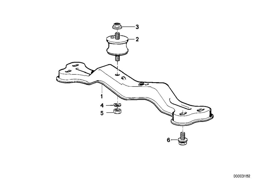 Diagram Gearbox suspension for your 2014 BMW M6   