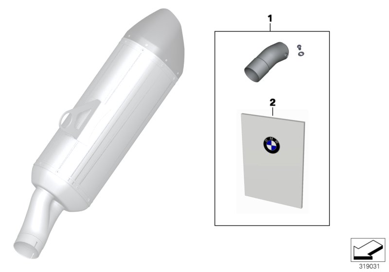 Diagram Silencer insert for your BMW R1200GS Adventure  