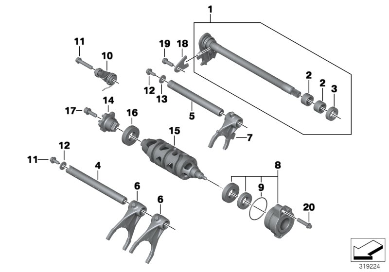 126-speed transmission shift componentshttps://images.simplepart.com/images/parts/BMW/fullsize/319224.jpg