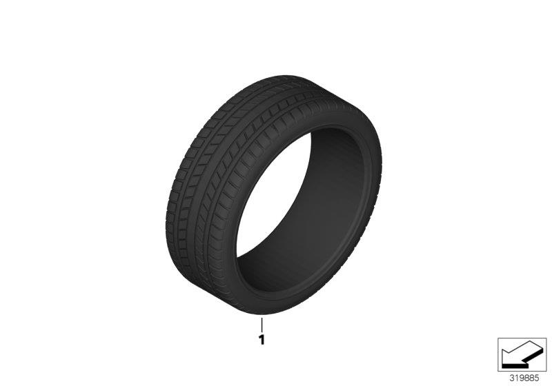 Diagram Winter tires for your BMW M240i  