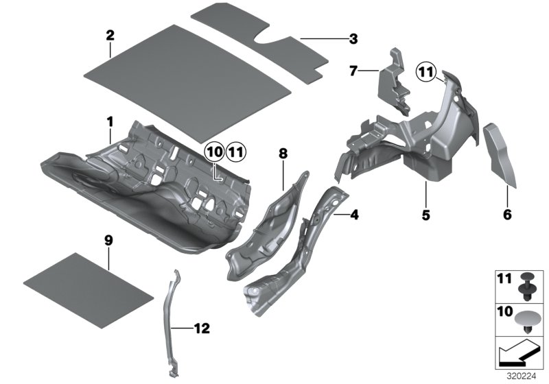 Diagram SOUND INSULATING REAR for your 2016 BMW 650i Convertible  