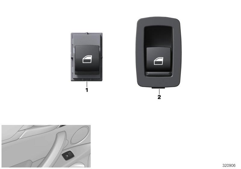 Diagram Switch,power window passenger side/rear for your BMW