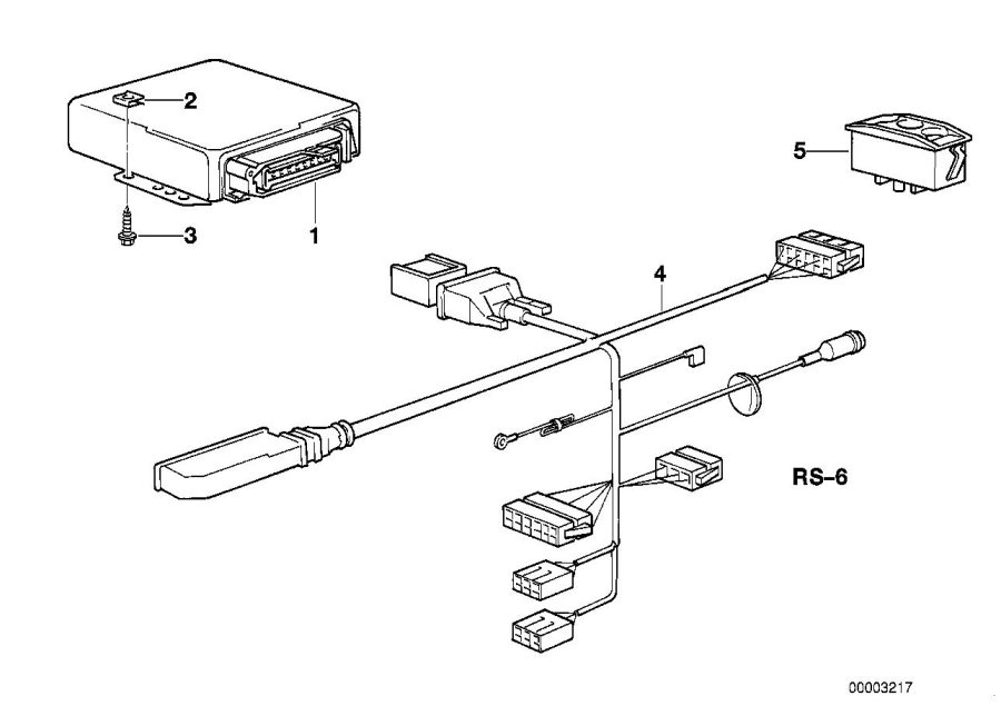 Diagram Control unit egs, programmed for your BMW 535i  