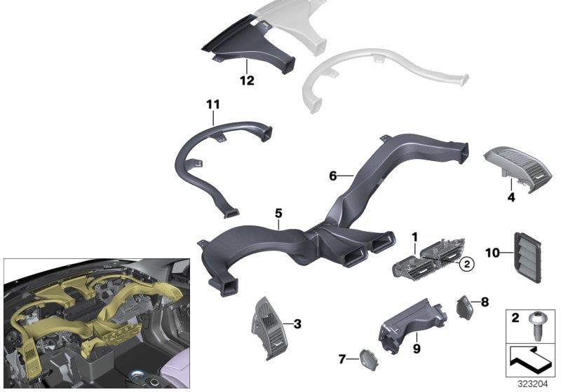 Diagram Air duct for your BMW