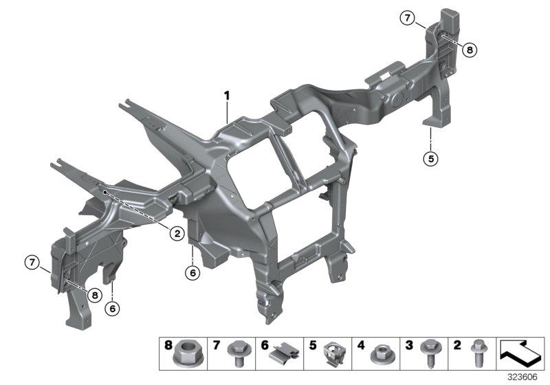 Diagram Carrier instrument panel for your 2014 BMW M6   