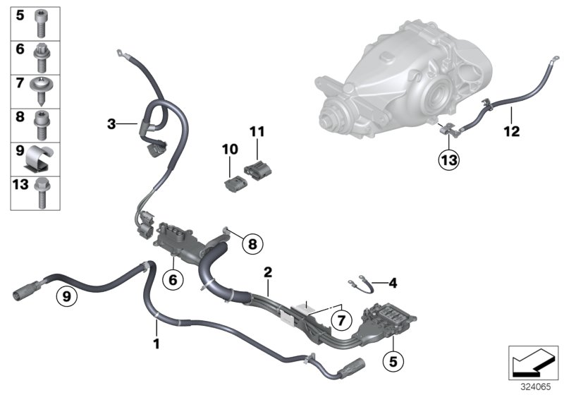 61139284294 - Service Disconnect socket housing. Harnesses - Genuine ...