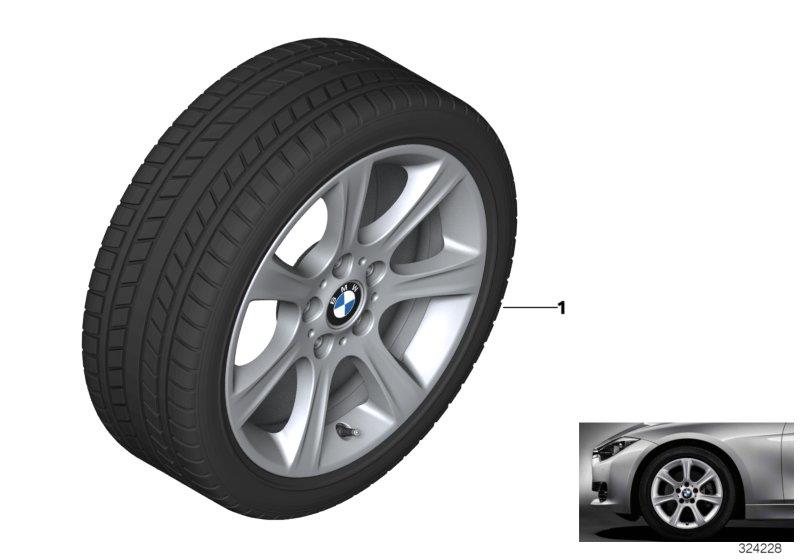 Diagram Winter wheel w.tire star sp.394 - 17" for your BMW