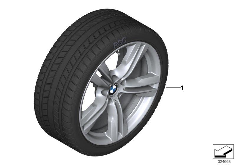 Diagram Winter wheel w.tire M doub.sp.467M-19" for your BMW