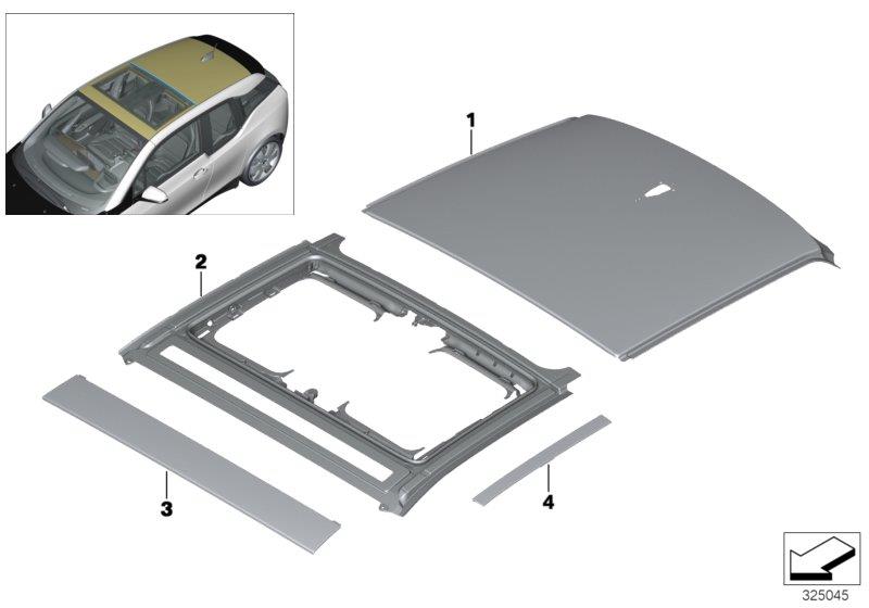 Diagram ROOF for your BMW M6  