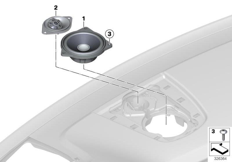 Diagram Loudspeaker, instrument panel for your 2006 BMW M6   