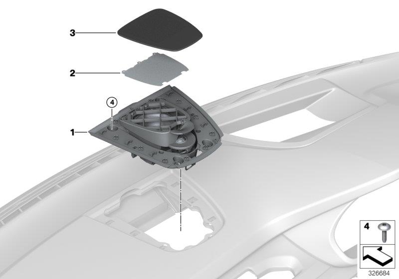 Diagram Individual parts, high-end I-panel for your 2007 BMW Alpina B7   