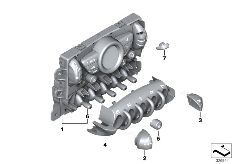 Diagram Automatic air conditioning control for your MINI