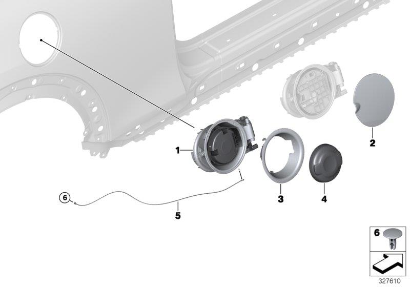 Diagram FILL-IN FLAP for your MINI