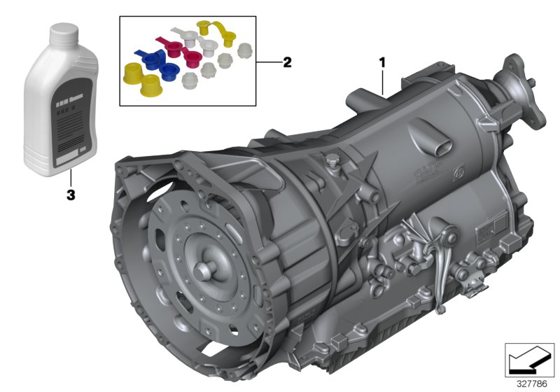 Diagram Automatic transmission GA8HP45Z for your 2011 BMW 335d  Sedan 