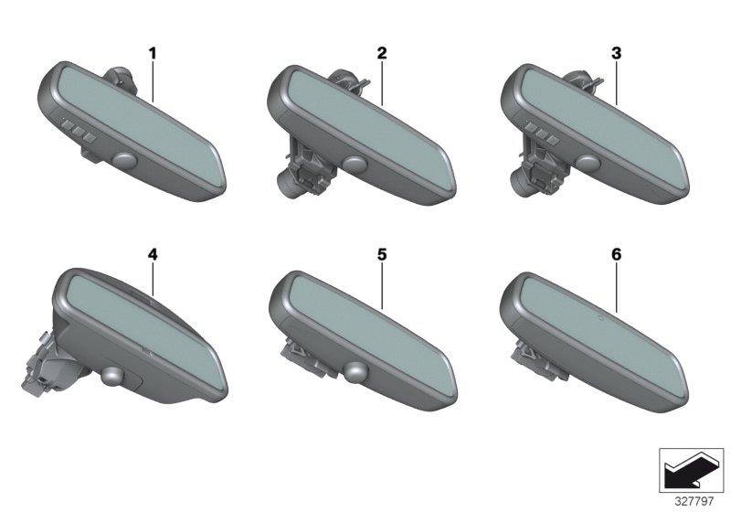 Diagram Interior mirror for your BMW