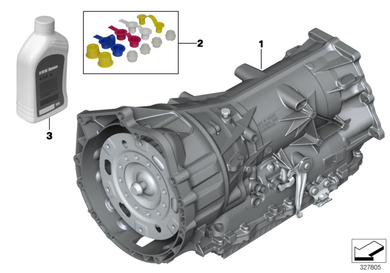 Diagram Automatic transmission GA8HP45Z - AWD for your 2016 BMW 640iX   