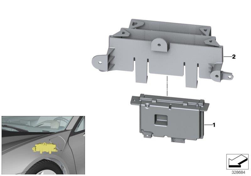 Diagram ECU for camera-based driver support for your 2010 BMW X5   