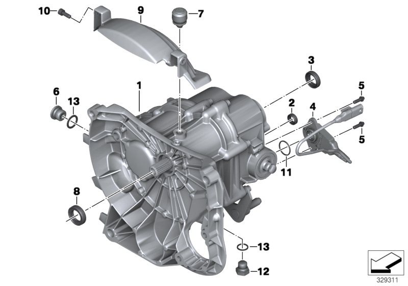 Diagram Manual Transmission for your 2025 BMW S1000R   