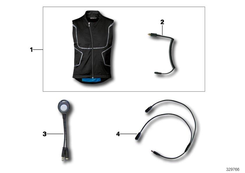 Diagram Heated vest HeatUp - 2014 for your BMW