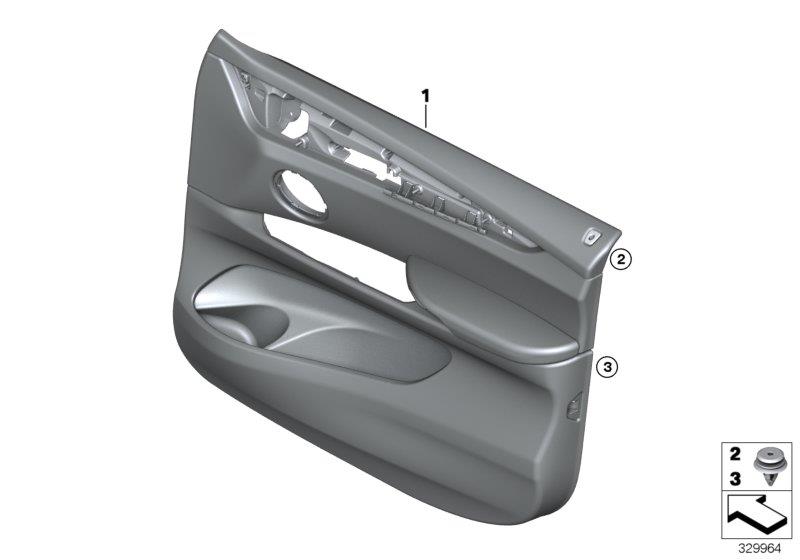 Diagram Door trim panel, front for your BMW