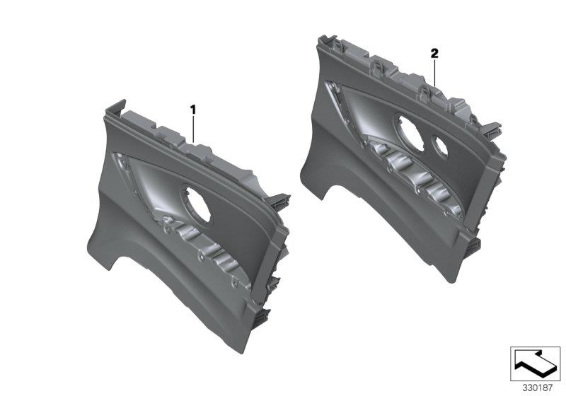 Diagram Lateral trim panel rear for your 2009 BMW M6   