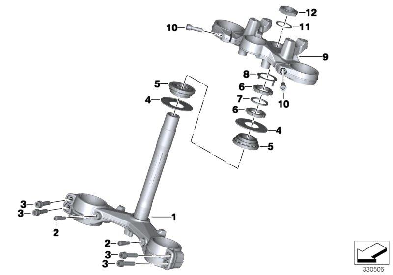 Diagram Fork bridge for your 2015 BMW R1200GS   