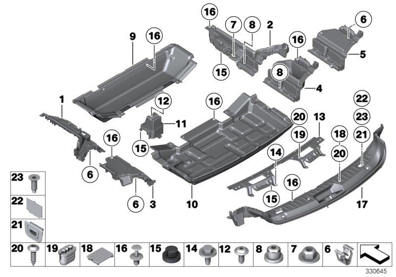 Diagram Trim panel, trunk floor for your BMW