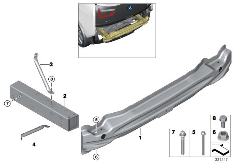 Diagram Carrier, rear for your BMW