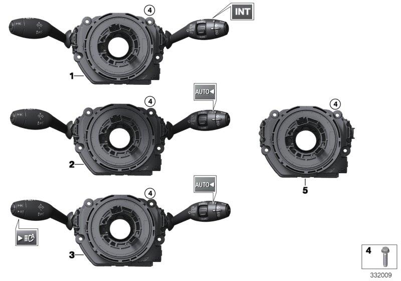 Diagram Switch unit steering column for your MINI