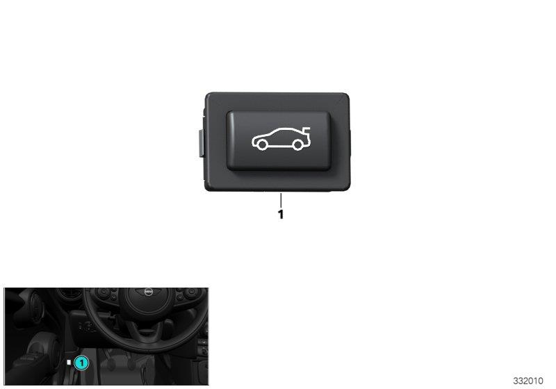 Diagram TRUNK UNLOCKING SWITCH for your MINI