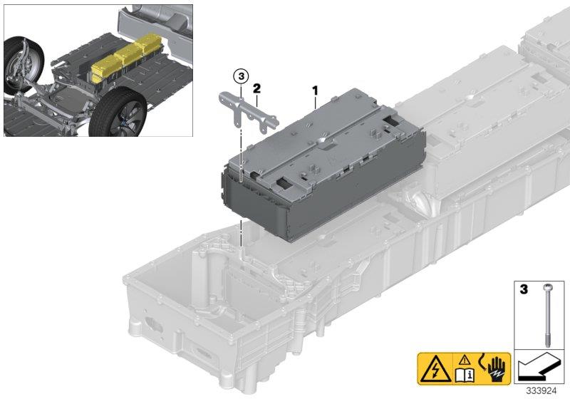 Diagram High-voltage battery module for your 2014 BMW 428i   