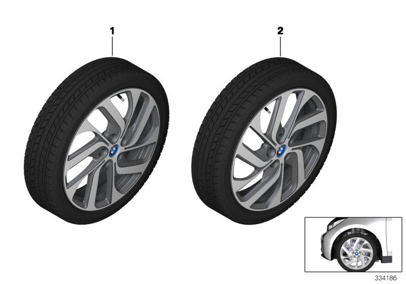 Diagram Winter wheel w.tire turbine st. 428-19" for your BMW