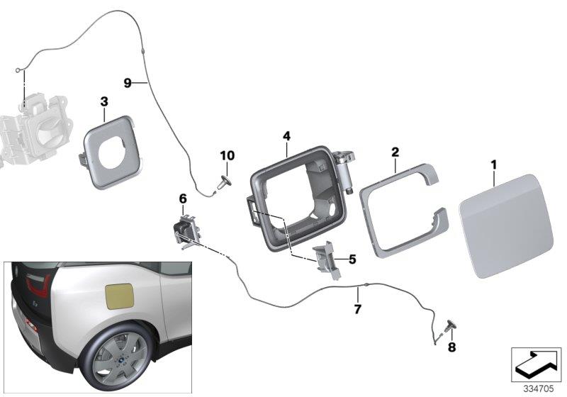 Diagram Charging lid for your BMW