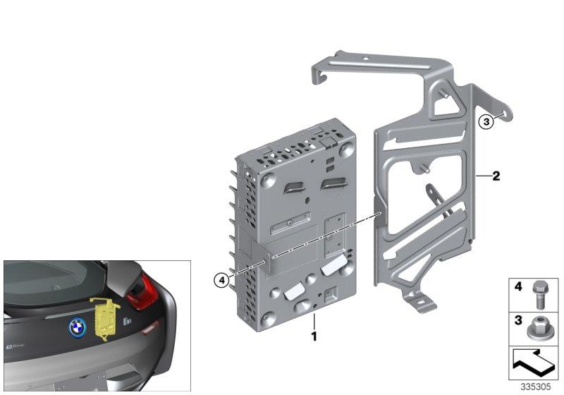 Diagram Amplifier / bracket for your 2013 BMW X5   