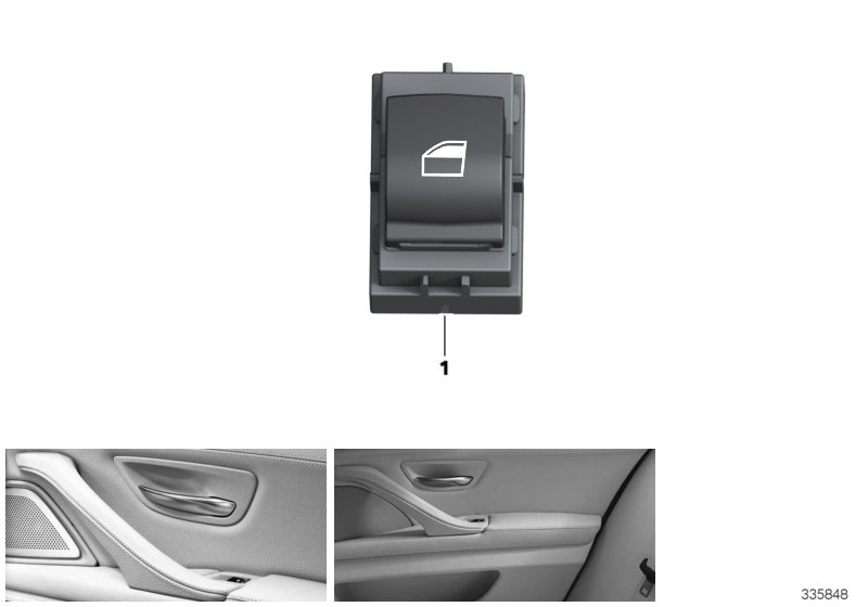 Diagram Switch,power window passenger side/rear for your BMW