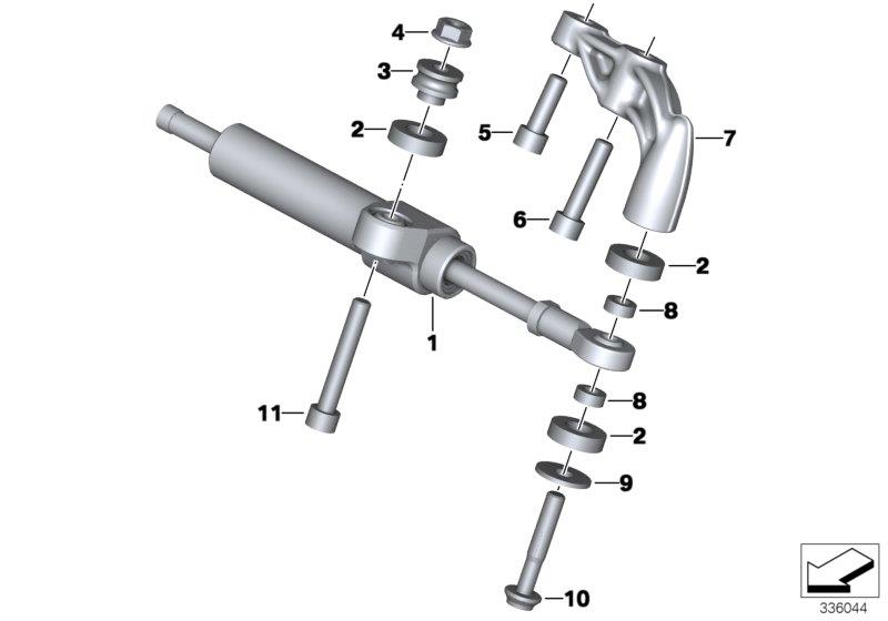 Diagram STEERING DAMPER for your BMW R1200C Indep.  