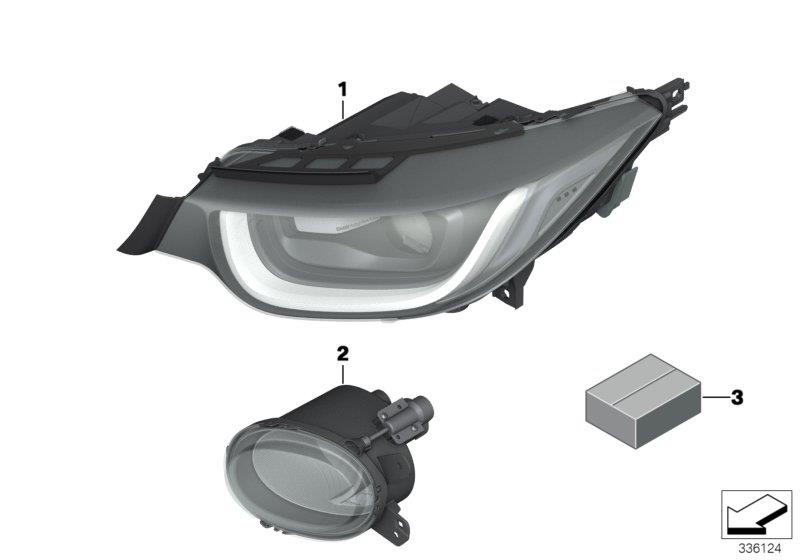 Diagram Headlight for your BMW