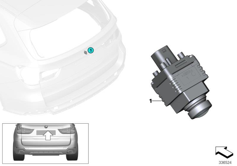 Diagram Reversing camera for your 2015 BMW X6   