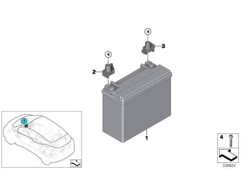 Diagram Battery for your 1999 BMW 540i   