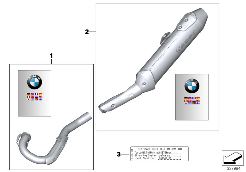 Diagram Sport silencer for your 2008 BMW G650 Xcountry   