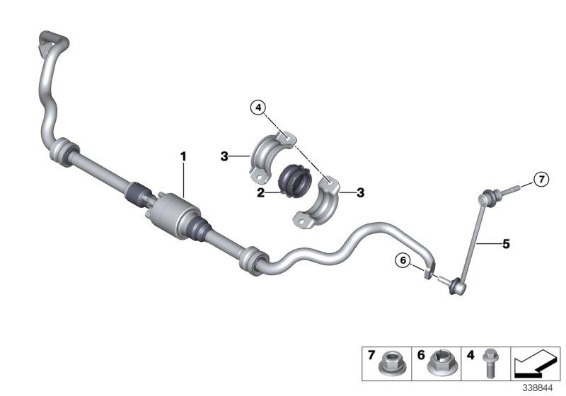 Diagram Front stabilizer bar/Dynamic Drive for your BMW