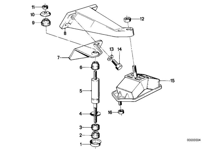 Diagram Engine Suspension / Damper for your 2010 BMW M6   