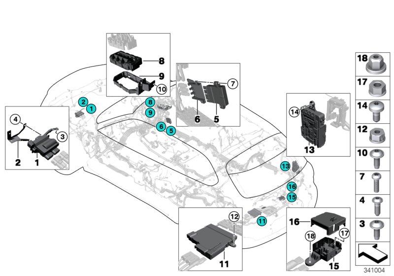 Diagram Power distribution box / B+ distributor for your 2013 BMW 650iX   