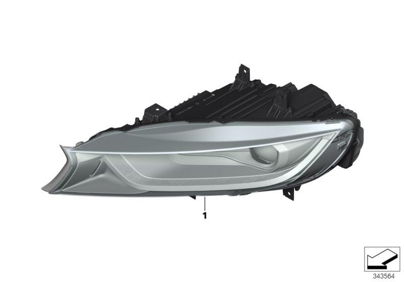 Diagram Headlight for your BMW M6  