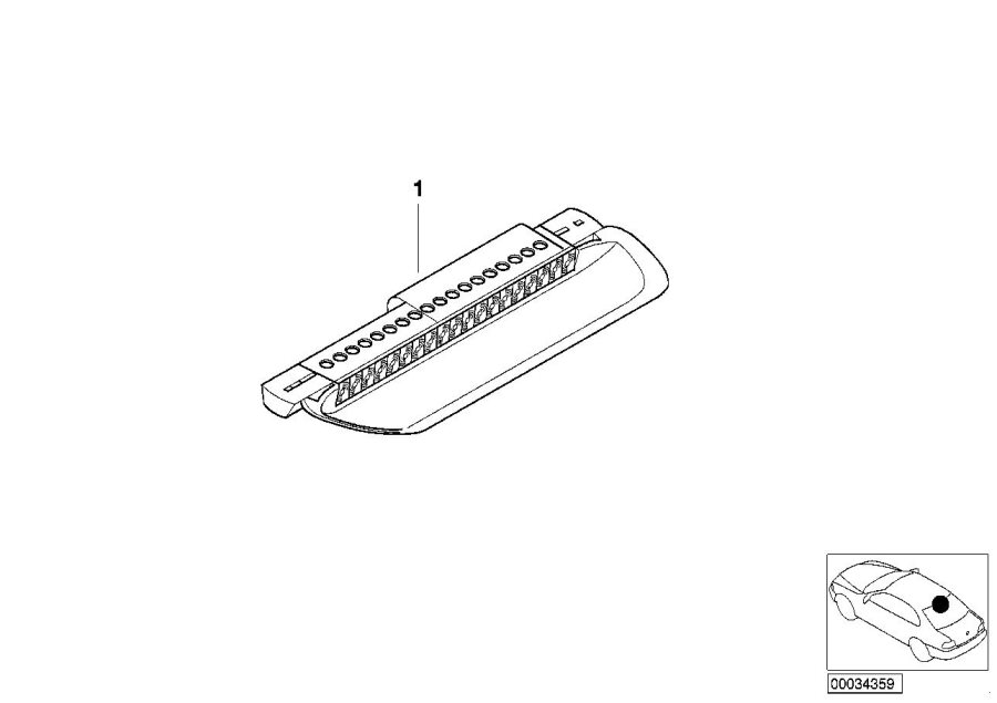 Diagram Third stoplamp for your 2023 BMW X3  30eX 