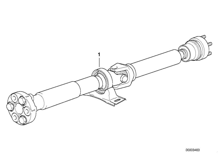 Diagram Drive shaft (constant-velocity joint) for your BMW