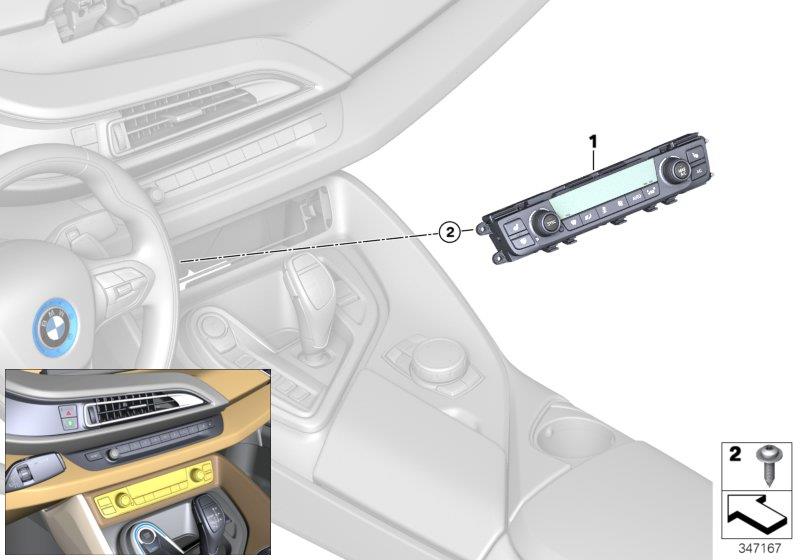 Diagram Automatic air conditioning control for your BMW