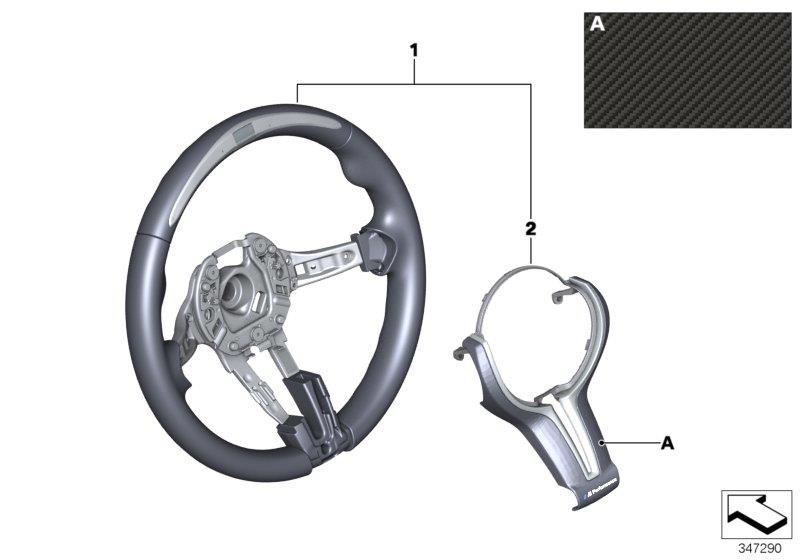Diagram M Performance st.wheel w/ Race display for your 2017 BMW 440iX   