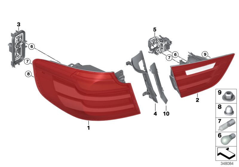 Diagram Rear light for your BMW
